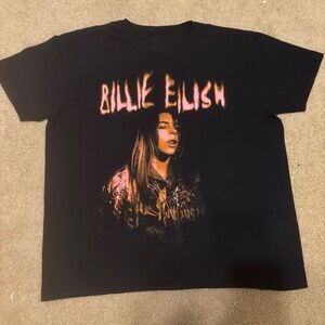Billie Eilish Black “Happier Than Ever” World Tour T-Shirt Adult XL